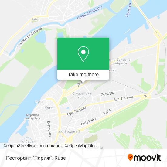Карта Ресторант "Париж"