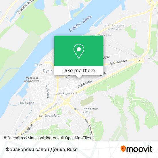 Фризьорски салон Донка map