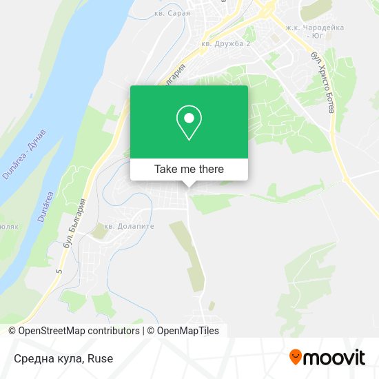 Карта Средна кула