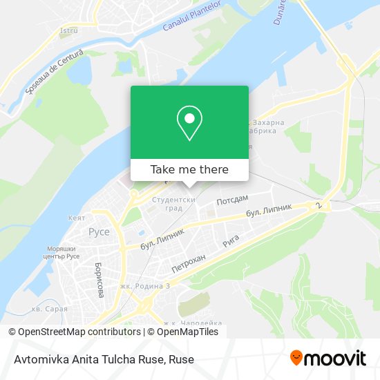 Avtomivka Anita Tulcha Ruse map