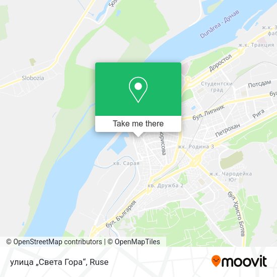 Карта улица „Света Гора“