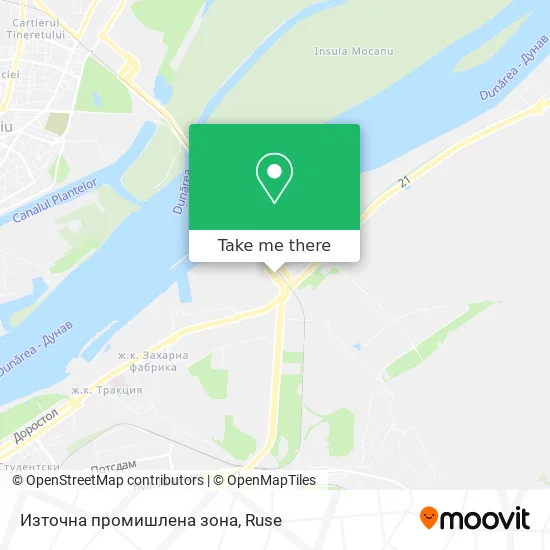 Източна промишлена зона map