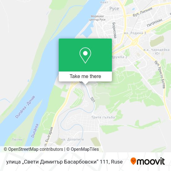 Карта улица „Свети Димитър Басарбовски“ 111