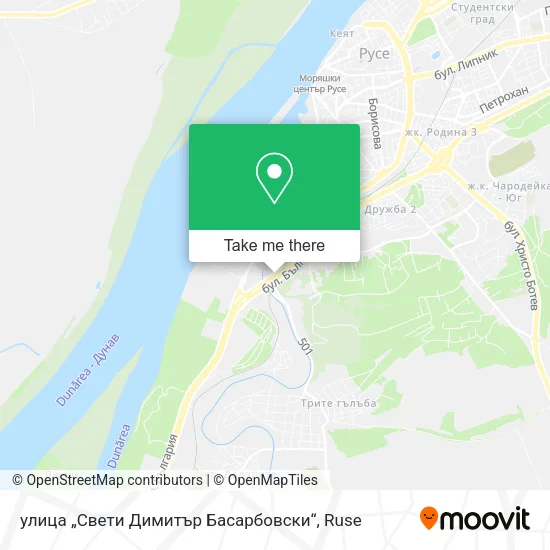 Карта улица „Свети Димитър Басарбовски“