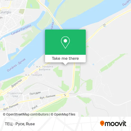 ТЕЦ - Русе map