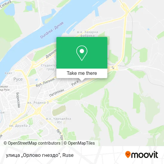 Карта улица „Орлово гнездо“