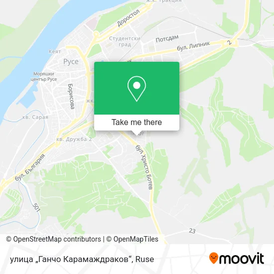Карта улица „Ганчо Карамаждраков“