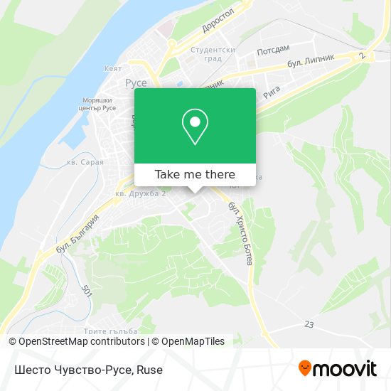 Шесто Чувство-Русе map
