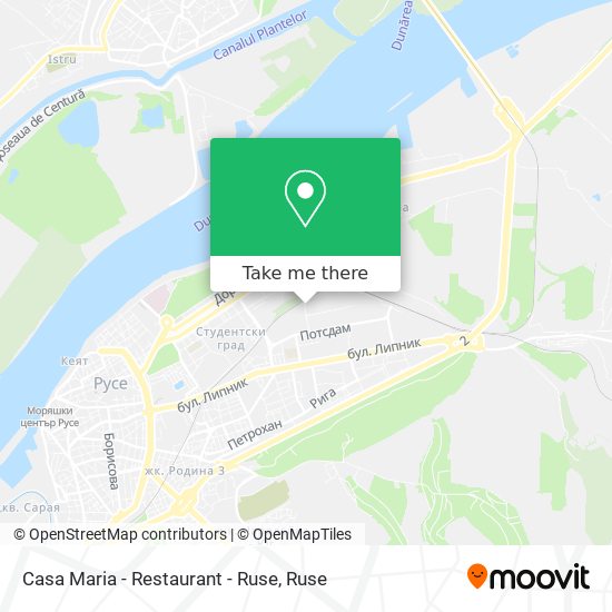 Карта Casa Maria - Restaurant - Ruse