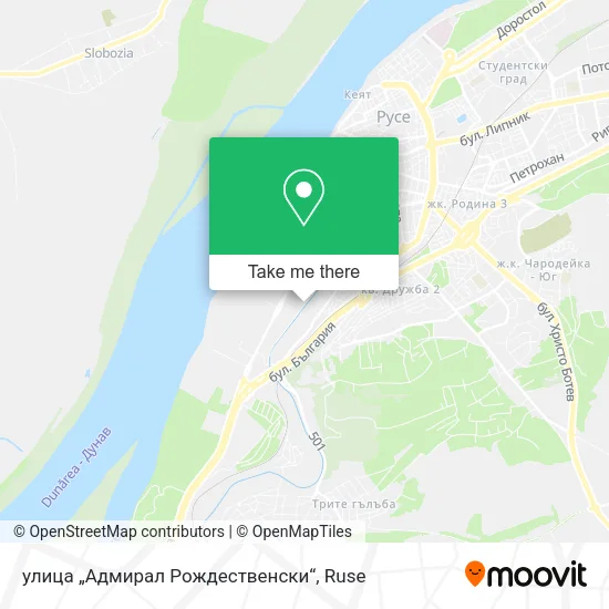 Карта улица „Адмирал Рождественски“