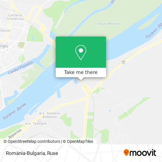 Карта Romània-Bulgaria