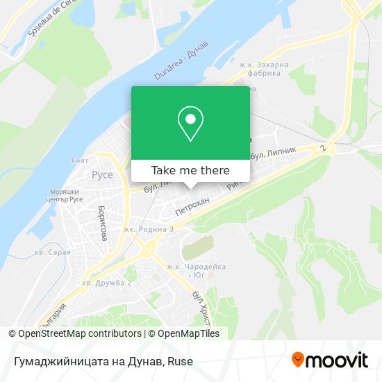 Гумаджийницата на Дунав map