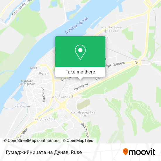 Карта Гумаджийницата на Дунав