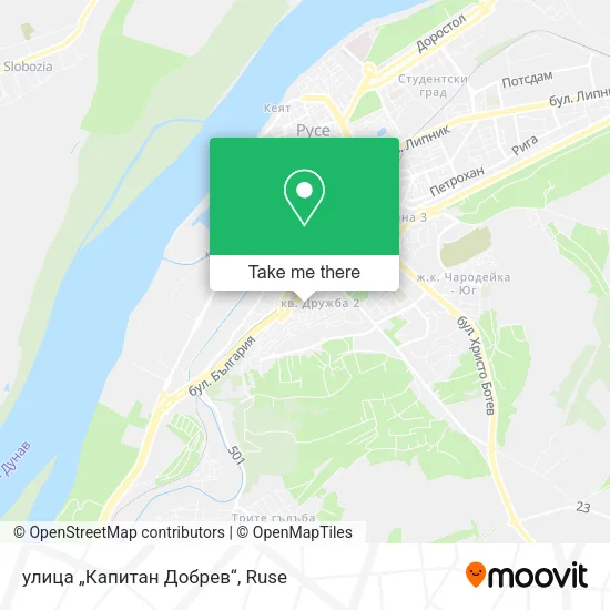 Карта улица „Капитан Добрев“