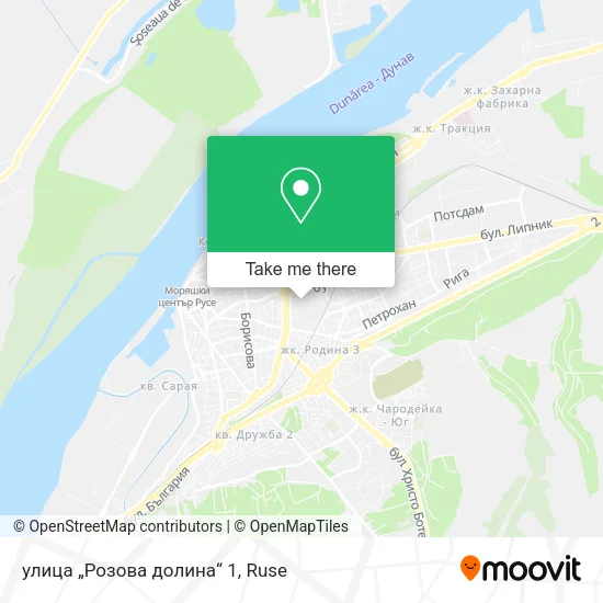 Карта улица „Розова долина“ 1