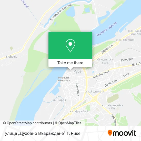 Карта улица „Духовно Възраждане“ 1