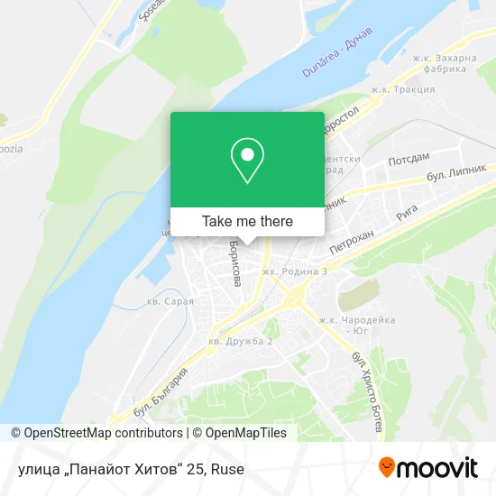 Карта улица „Панайот Хитов“ 25