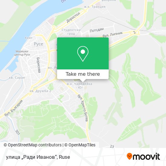 улица „Ради Иванов“ map