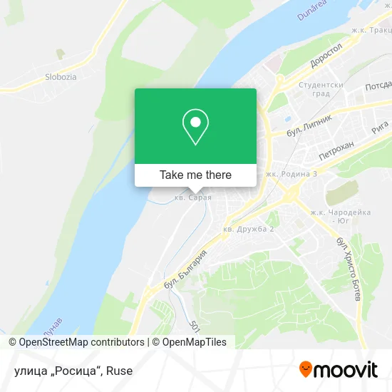 Карта улица „Росица“