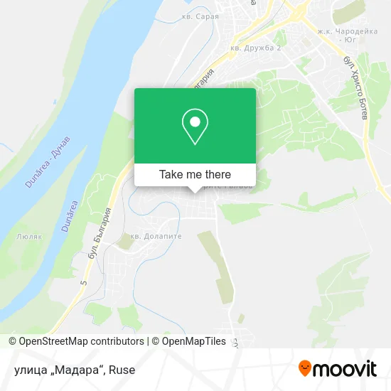 Карта улица „Мадара“