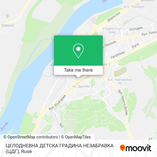 Карта ЦЕЛОДНЕВНА ДЕТСКА ГРАДИНА НЕЗАБРАВКА (ЦДГ)