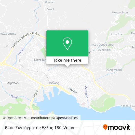 54ου Συντάγματος Ελλάς 180 map