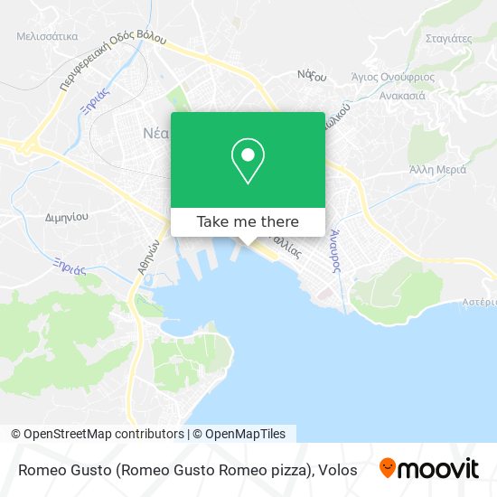 Romeo Gusto (Romeo Gusto Romeo pizza) map