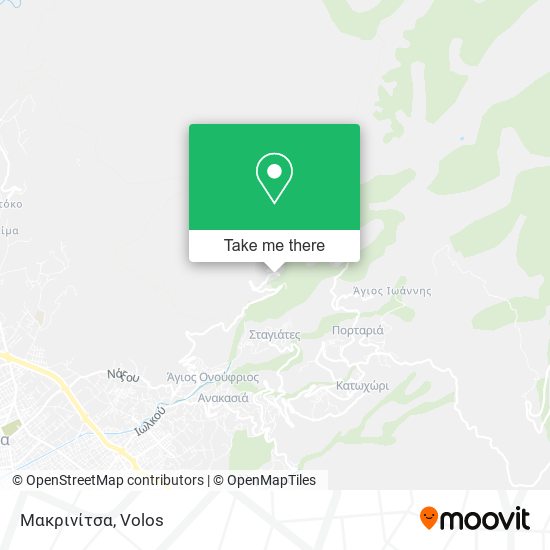 Μακρινίτσα map