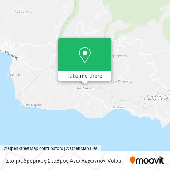 Σιδηροδρομικός Σταθμός Άνω Λεχωνίων map