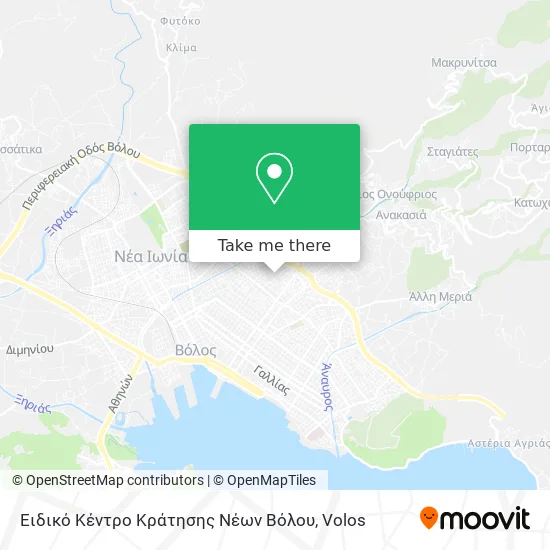 Ειδικό Κέντρο Κράτησης Νέων Βόλου map