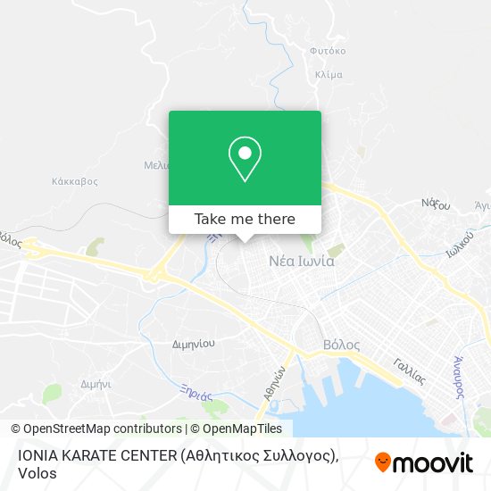 IONIA KARATE CENTER (Αθλητικος Συλλογος) map