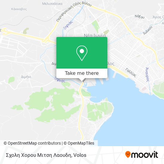 Σχολη Χορου Μιτση Λαουδη map