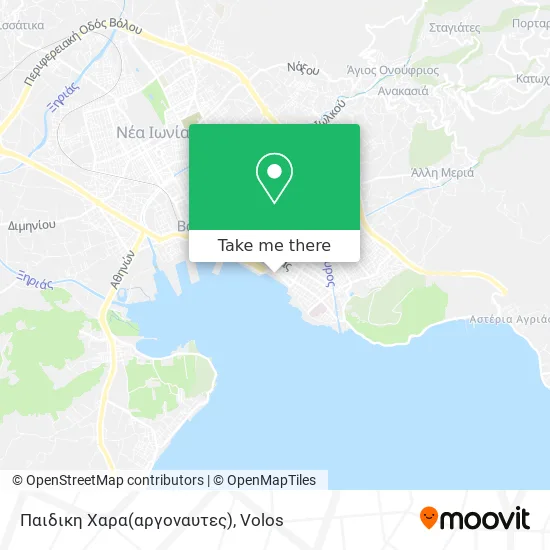 Παιδικη Χαρα(αργοναυτες) map