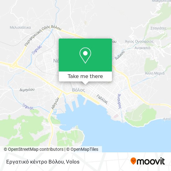 Εργατικό κέντρο Βόλου map