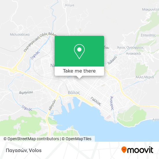 Παγασών map