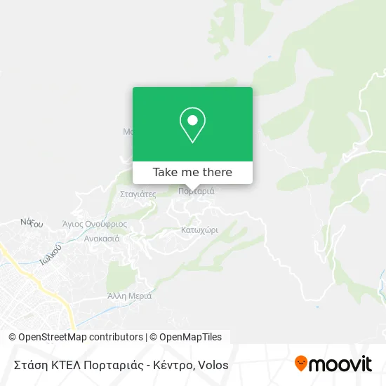 Στάση ΚΤΕΛ Πορταριάς - Κέντρο map