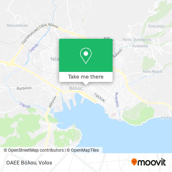 ΟΑΕΕ Βόλου map
