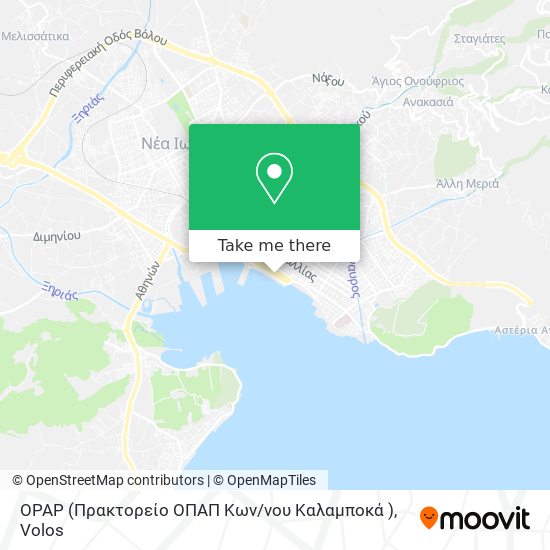 OPAP (Πρακτορείο ΟΠΑΠ  Κων / νου Καλαμποκά ) map