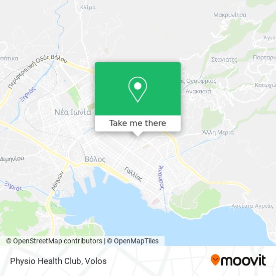 Physio Health Club map