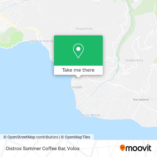 Oistros Summer Coffee Bar map