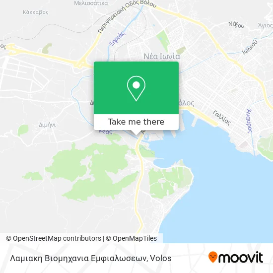 Λαμιακη Βιομηχανια Εμφιαλωσεων map