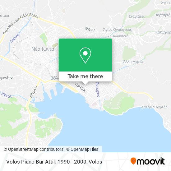 Volos Piano Bar Attik 1990 - 2000 map