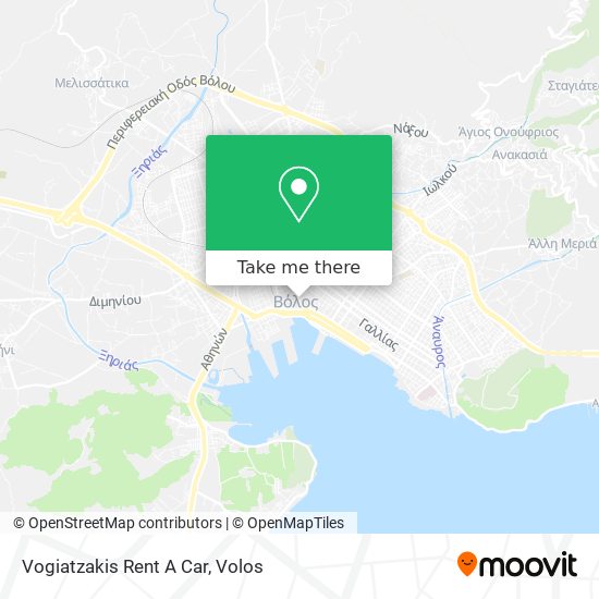 Vogiatzakis Rent A Car map