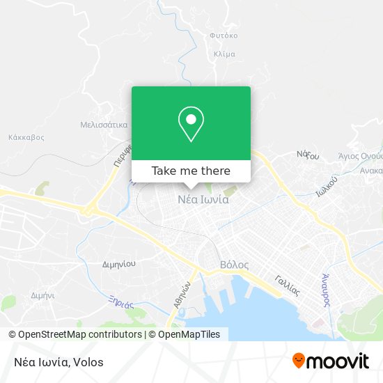 Νέα Ιωνία map