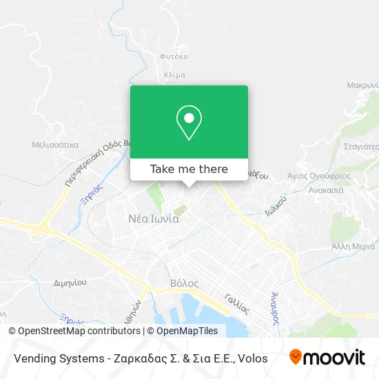 Vending Systems - Ζαρκαδας Σ. & Σια Ε.Ε. map