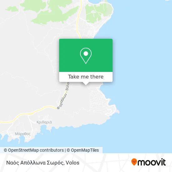 Ναός Απόλλωνα Σωρός map