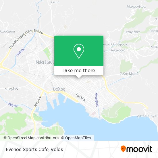 Evenos Sports Cafe map