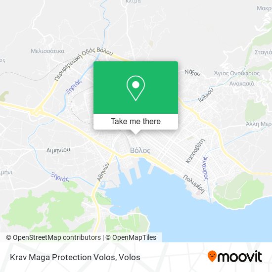 Krav Maga Protection Volos map