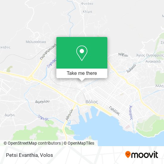 Petsi Evanthia map