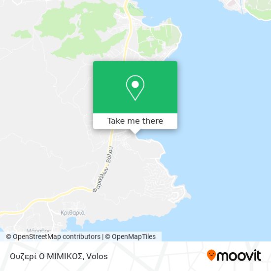 Ουζερί Ο ΜΙΜΙΚΟΣ map